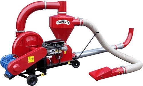 Transportor pneumatic T207/2  15kw, cu aspiratie si exhaustare pentru cereal, cu aspiratie PVC, 14,5to