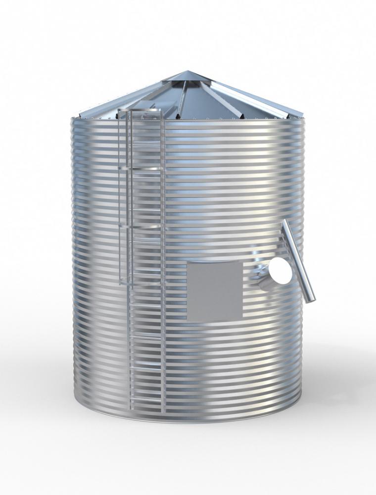 Siloz cereale cu baza plana 20tone