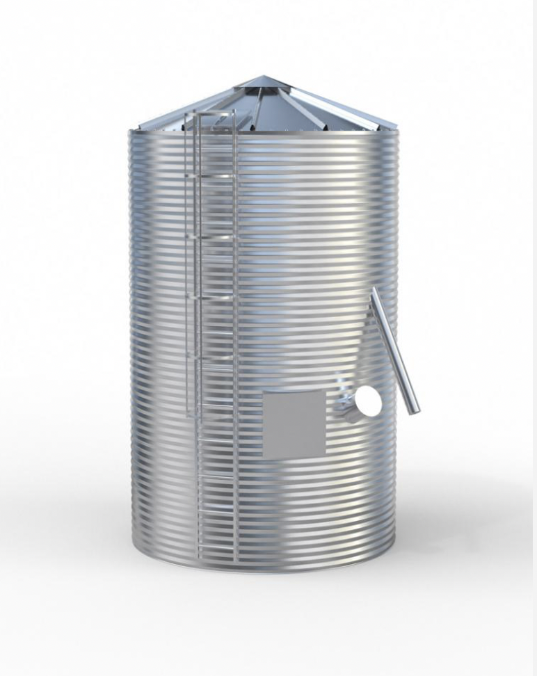 Siloz cereale cu baza plana 100tone